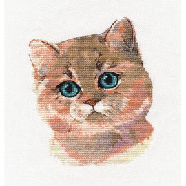 British Shorthair Cross Stitch Kit By Oven