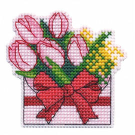 Congratulations Magnet Cross Stitch Kit On Plastic Canvas By Oven