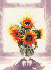 Glass Vase Cross Stitch Kit by John Clayton