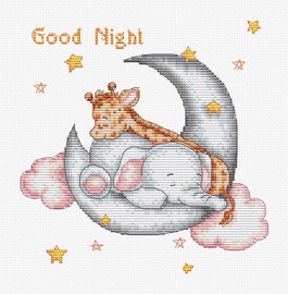 Good Night Counted Cross Stitch Kit By Luca S