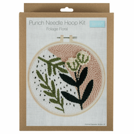 Foliage Floral Punch Needle Kit By Trimits