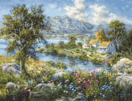 Enchanted Cottage Petit Point Petit Point Kit by Luca-S