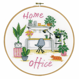 Home office Cross Stitch Kit by Vervaco