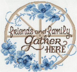Friends & Family Gather Here Cross Stitch Chart only by Ursula Michael