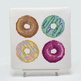 Doughnut Sampler Cross Stitch Kit by Meloca Design