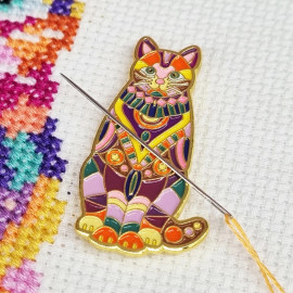 Mandala Cat Needle Minder