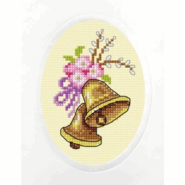 Greeting Card: Easter Bells Counted Cross Stitch Kit By Orchidea