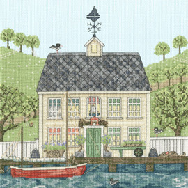 The Captain's House Cross stitch kit by Sally Swannell