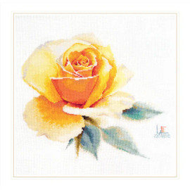 Watercolour Roses Yellow Elegants CRoss stitch Kit by Alisa