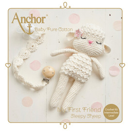  Crochet Kit: Baby Pure Cotton: Amigurumi Sheep By Anchor 