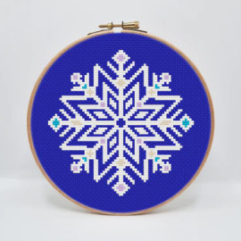 Snowflake Cross Stitch Kit By Meloca Design