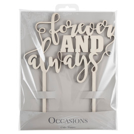 Cake Topper: Forever and Always: Natural