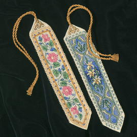 Gold Petite Elegant Bookmarks  Counted Cross Stitch By Dimensions
