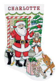 Santa's Surprise Christmas Stocking Making Kit By Design Works