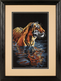 Tiger Chilling Out Counted Cross Stitch Kit by Dimensions