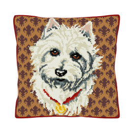 Westie Cushion Tapestry Kit By Brigantia