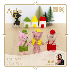 Crochet Kit: Creativa: Amigurumi: Three Little Pigs