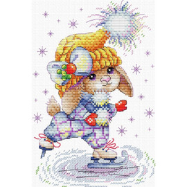 Fashion Skater Counted Cross Stitch Kit By MP Studia