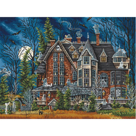 Decorating The Haunted House Counted Cross Stitch Kit By Letistitch