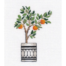 Orange Tree Counted Cross Stitch Kit By Oven