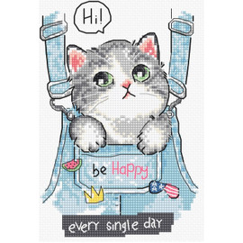 Be Happy! Counted Cross Stitch Kit By Letistitch
