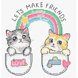 Let's Make Friends! Counted Cross Stitch Kit By Letistitch