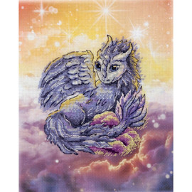 Sky Guardian Counted Cross Stitch Kit on Designer Aida by MP Studia