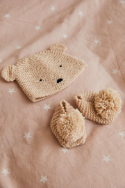 Teddy Hat and Booties knitting Kit By DMC