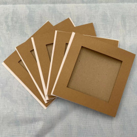 Trifold Aperture Cards - Pack of 10 - Brown Square
