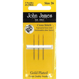John James Gold Plated Needles Size 26