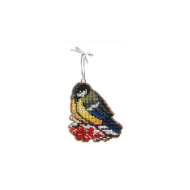 Blue Tit Christmas Ornament Beaded Kit By MP Studia