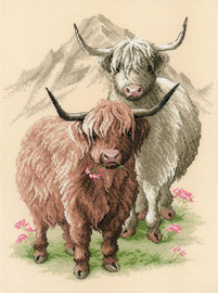 Highland Buddies Counted Cross Stitch Kit By Riolis