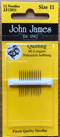 Pack of Quilting Needles. Size 12