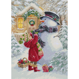 The Girl With Gifts Counted Cross Stitch Kit By Luca-S