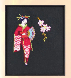 Geisha Cross Stitch Kit by Pako