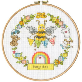 Baby Bee Counted Cross Stitch Kit By Bothy Threads