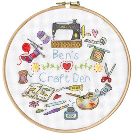 My Craft Den Counted Cross Stitch Kit by Bothy Threads