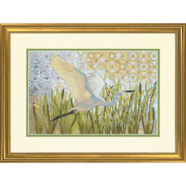 Egret In Flight Counted Cross Stitch Kit by Dimensions