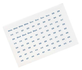 Set of 640 Labels for DMC Threads