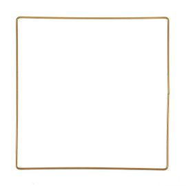  1 Metal  Square Craft Hoop 20cm - Gold