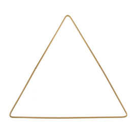 1 Metal Triangle Craft Hoop 20cm - Gold