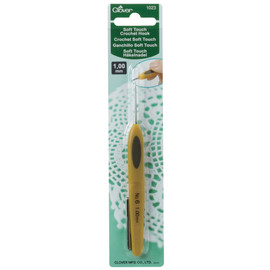 Crochet Hook: Soft Touch: Steel: 12.5cm x 1.00mm by Clover