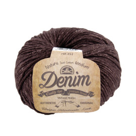 DMC Natura Denim Cotton Crochet Yarn Eggplant