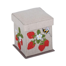 Sewing Kit: Victorian: Square: Appliqué: Natural Strawberries