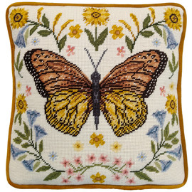 Botanical Butterfly Tapestry Cushion Kit By Bothy Threads