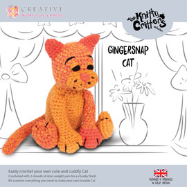 Gingersnap Cat Crochet Kit By Knitty Critters