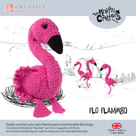 Flo Flamingo Crochet Kit by Knitty Critters 