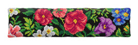 Flowers Quickpoint Cushion Cross Stitch Kit by Orchidea