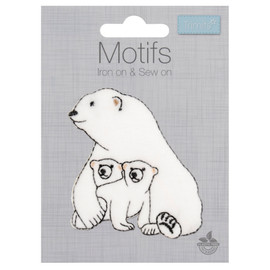 Polar Bear and Cubs Motif by Trimits