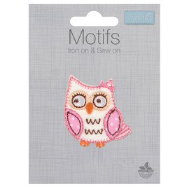 Pink Owl Motif by Trimits